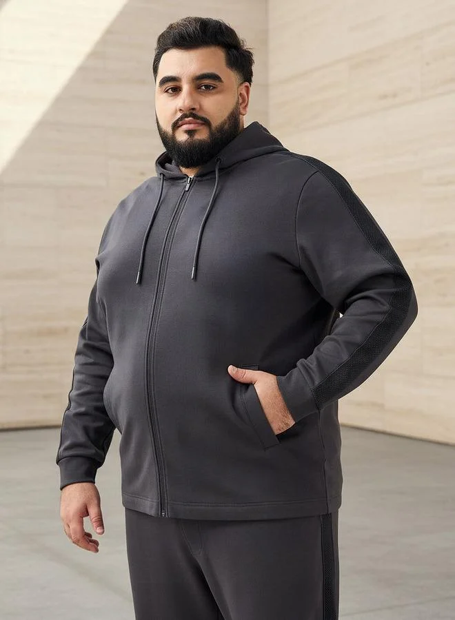 ماكسيم Men Zip-Through Hooded Sweatshirt